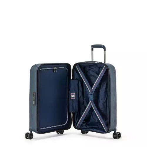Trolley Cabina Mario Valentino Rigido 55x40x20 4 Ruote TSA BLU TU | Giò Fashion