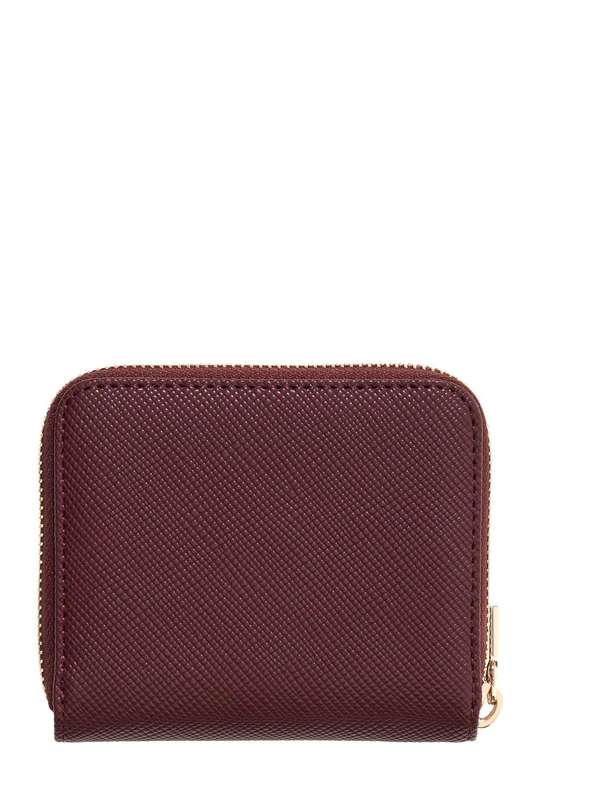 Portafoglio Guess donna con zip logo frontale e texture
