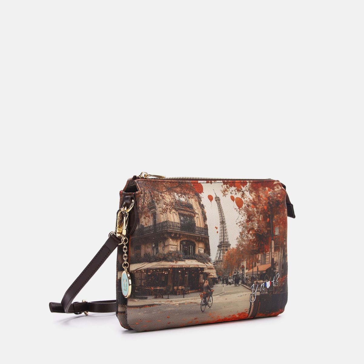 Ynot? Yes Bag Borsa a Tracolla Donna con Due Scomparti