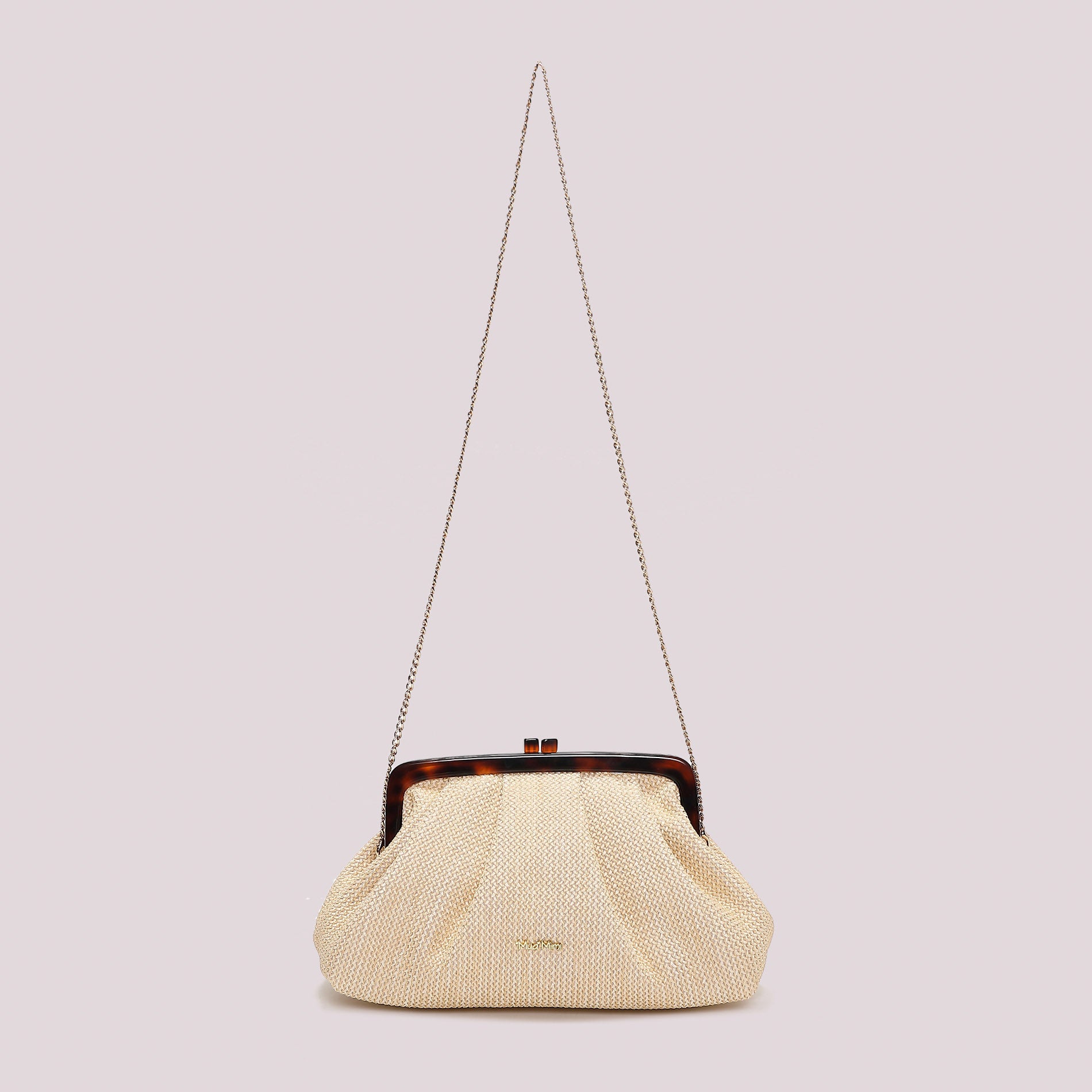 Borsa a Mano Mimi Mua Rafia PANNA TU | Giò Fashion