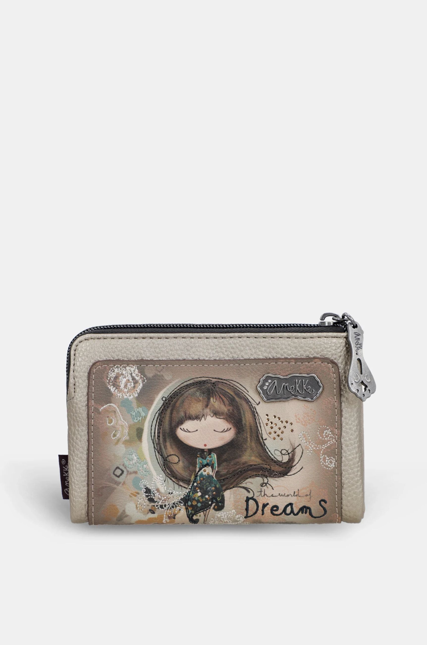 Portafoglio medio Anekke The World of Dreams Beige TU | Giò Fashion