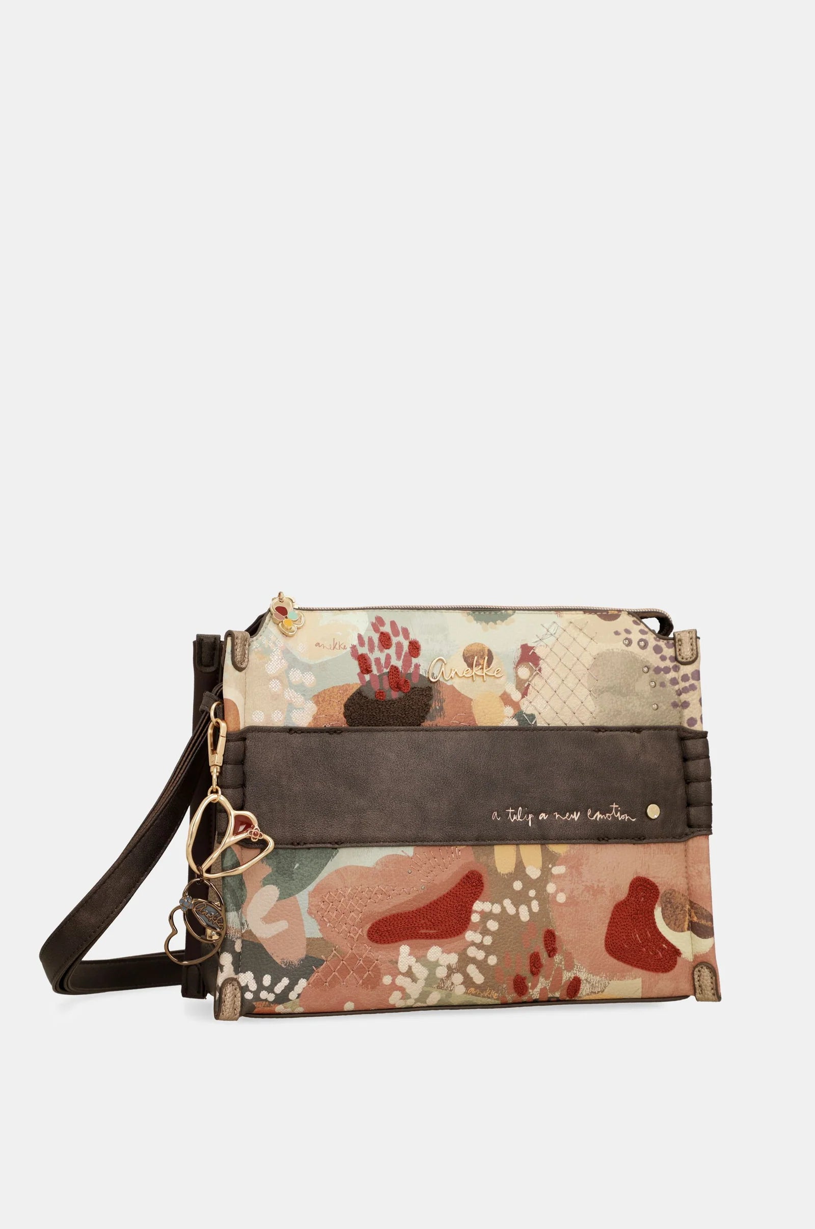 Borsa a Tracolla Donna Anekke Quadrata con Tasche