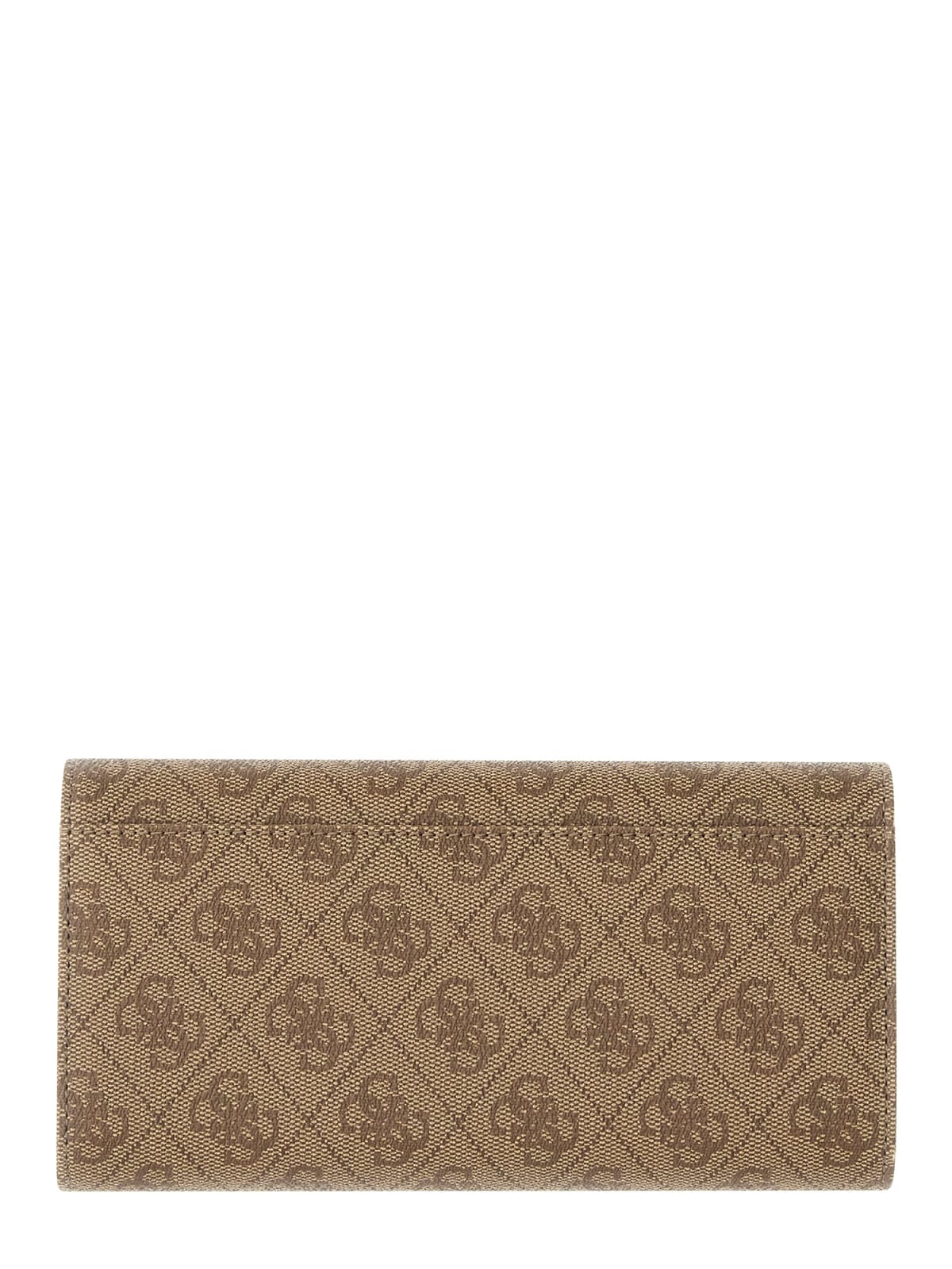 Portafoglio Guess donna logo all over con placca triangolo LATTE LOGO TU | Giò Fashion