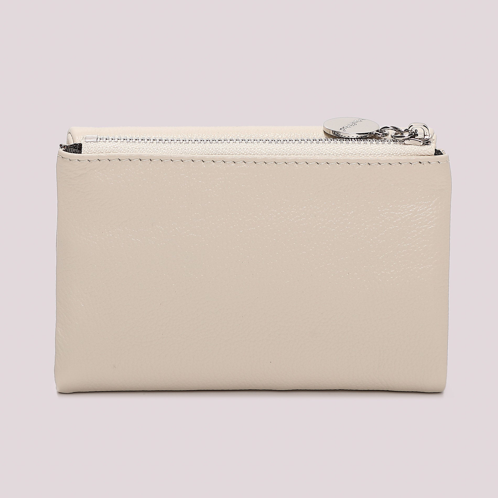 Mimi Mua portafoglio donna con patta e zip dal design elegante PANNA TU | Giò Fashion
