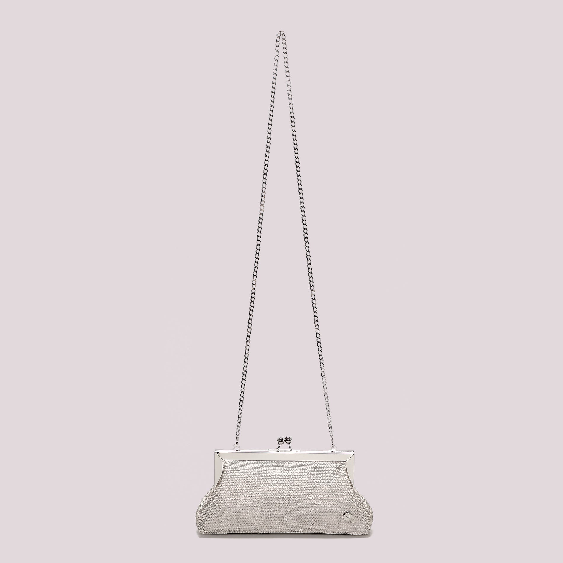 Mimi Mua borsa a mano elegante con strass e manico rigido PANNA TU | Giò Fashion
