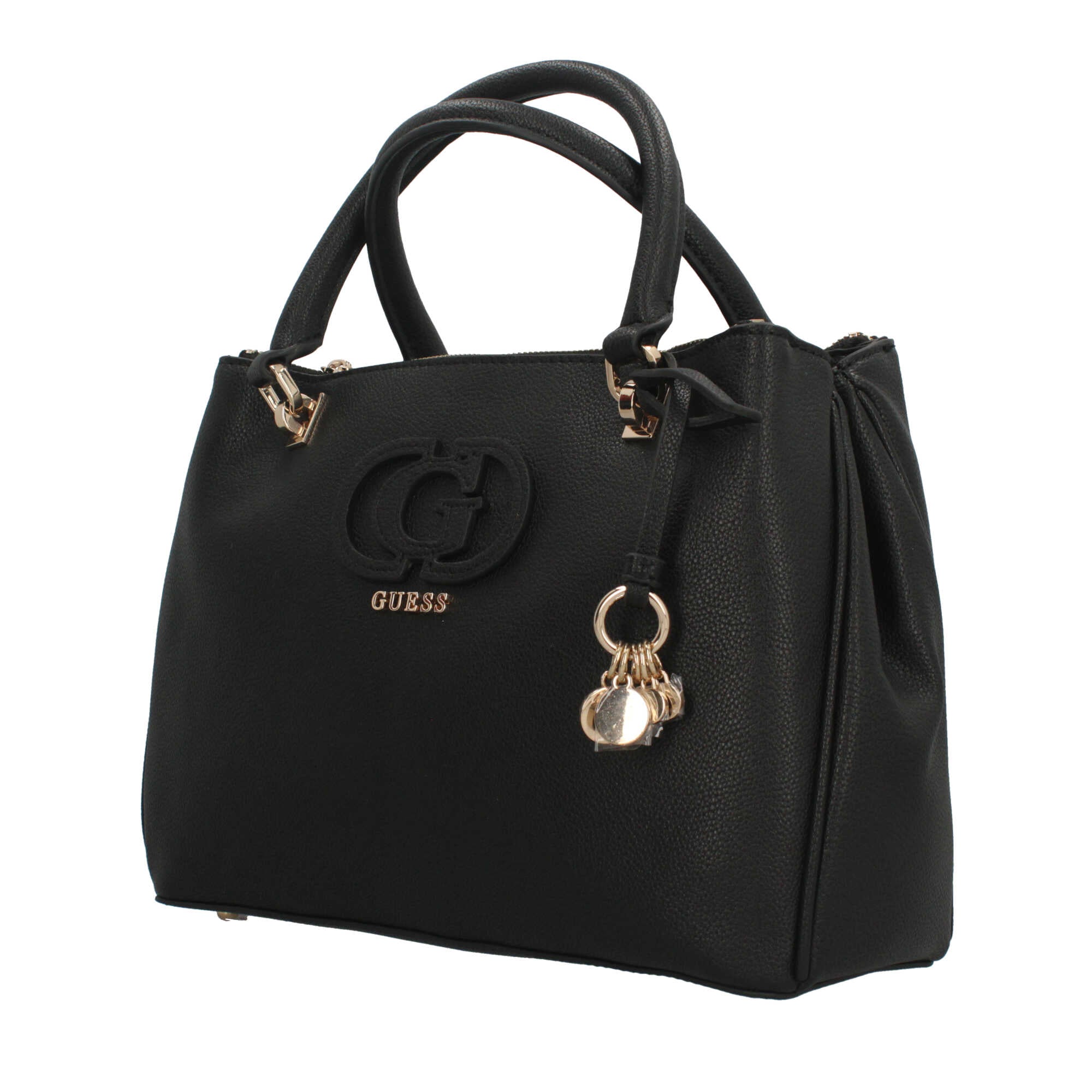 Guess Tote Noelle 4G logo shopper raffinata da donna NERO TU | Giò Fashion