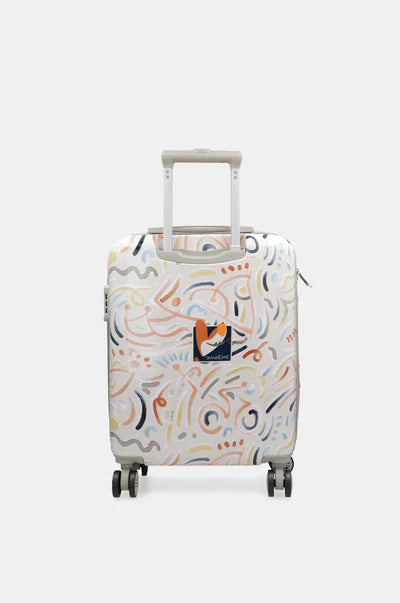 Trolley cabina rigido Anekke con ruote multidirezionali e chiusura con zip BLU TU | Giò Fashion