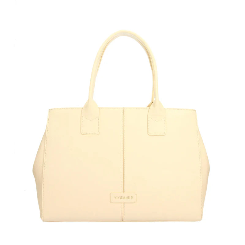 Borsa Vivienne D donna a mano elegante design strutturato moderno Bianco TU | Giò Fashion