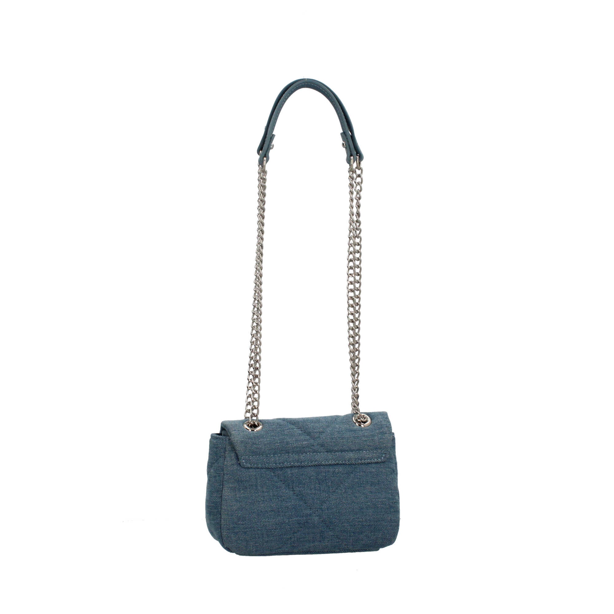 BORSA A SPALLA IN JEANS Blu TU | Giò Fashion
