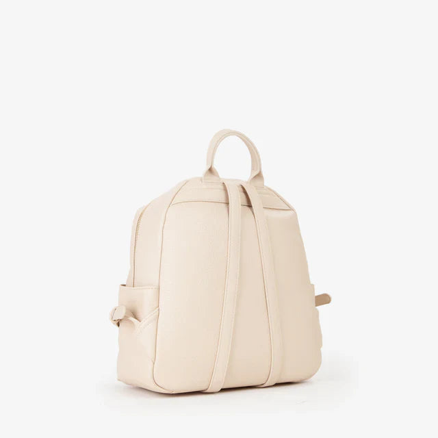 Valentino zaino in ecopelle con tasca frontale Beige TU | Giò Fashion