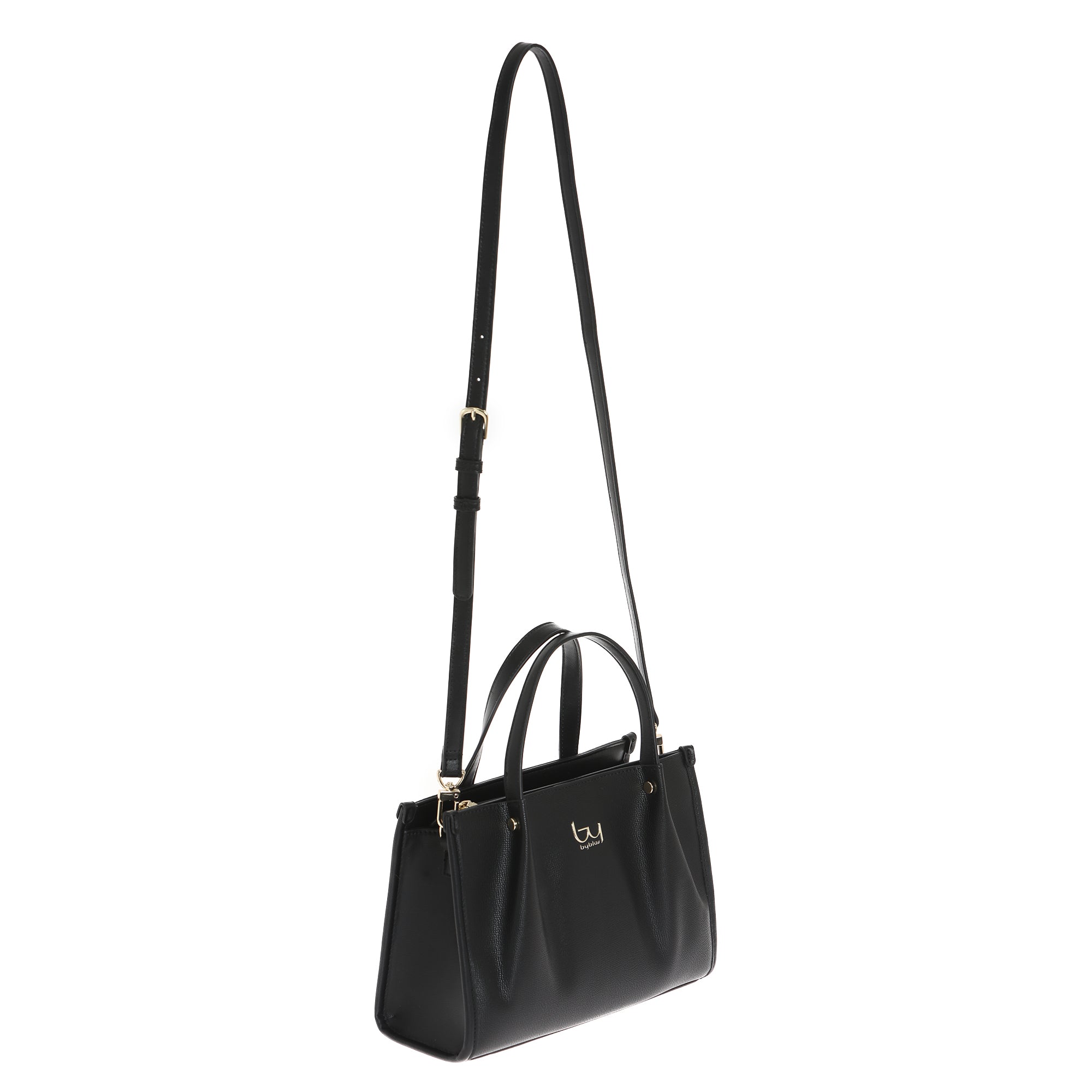 By Byblos borsa a mano con tracolla removibile e logo in metallo NERO TU | Giò Fashion