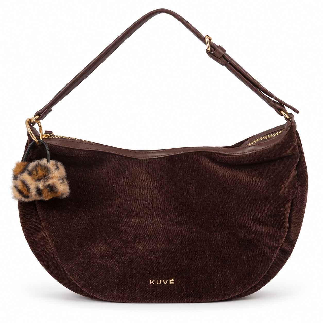 Borsa Hobo Kuvé in Velluto con Charm