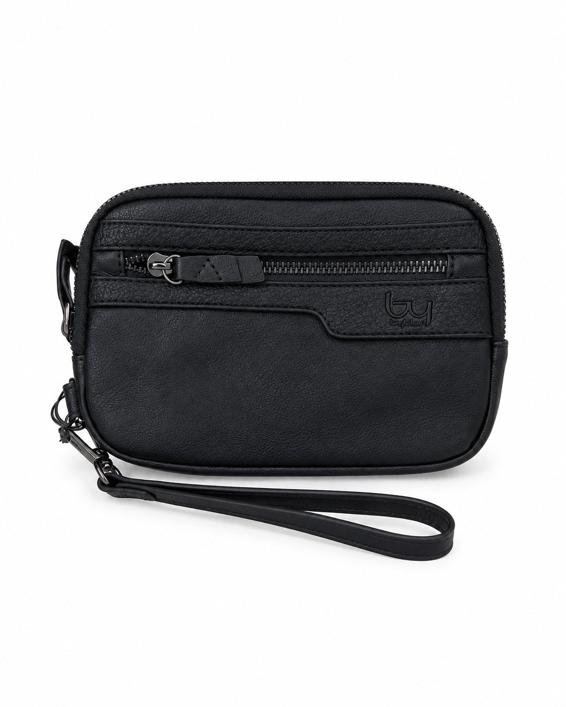 By Byblos Pochette Uomo Compatta con Zip Frontale NERO TU | Giò Fashion
