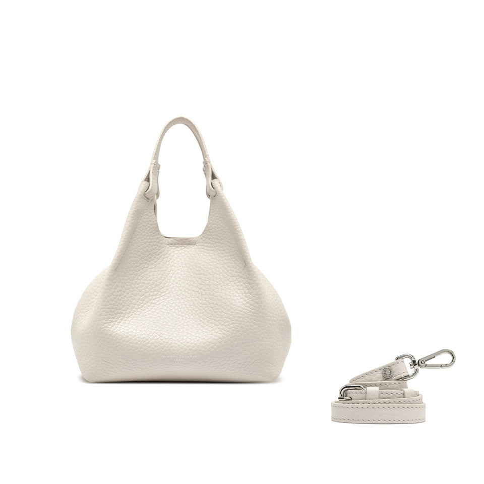 Borsa a Tracolla Gianni Chiarini Dua in pelle metallizzata Sabbia TU | Giò Fashion