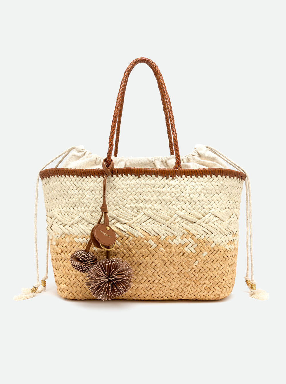 Borsa Basket Gianni Chiarini Paloma in paglia intrecciata