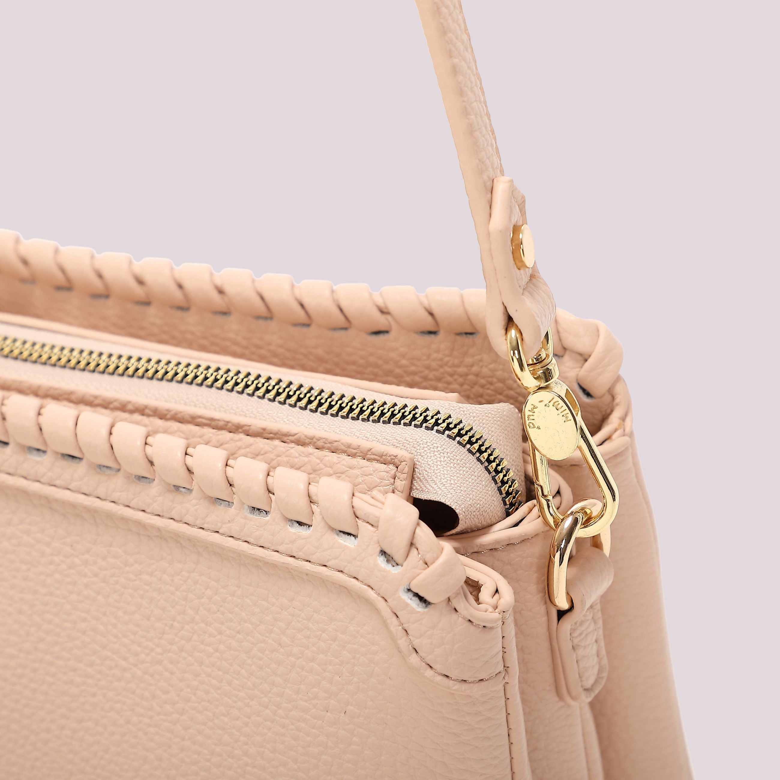 Borsa a Tracolla Mimi Mua Bordo Intrecciato