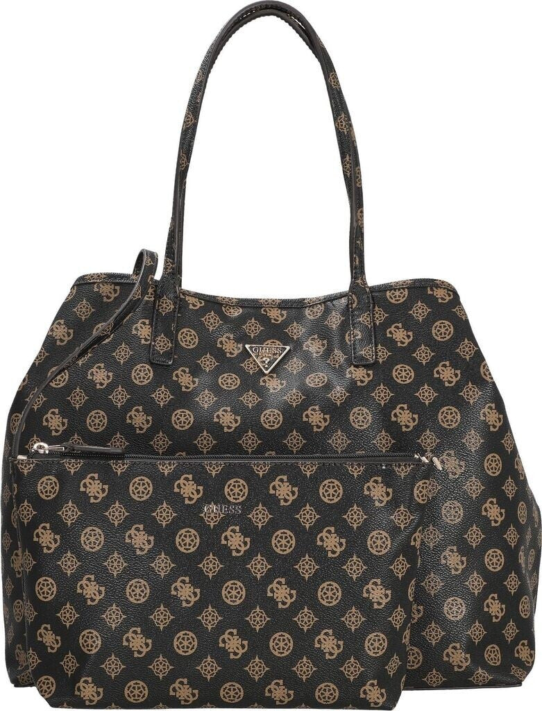 Guess borsa shopper con pochette interna logo all over
