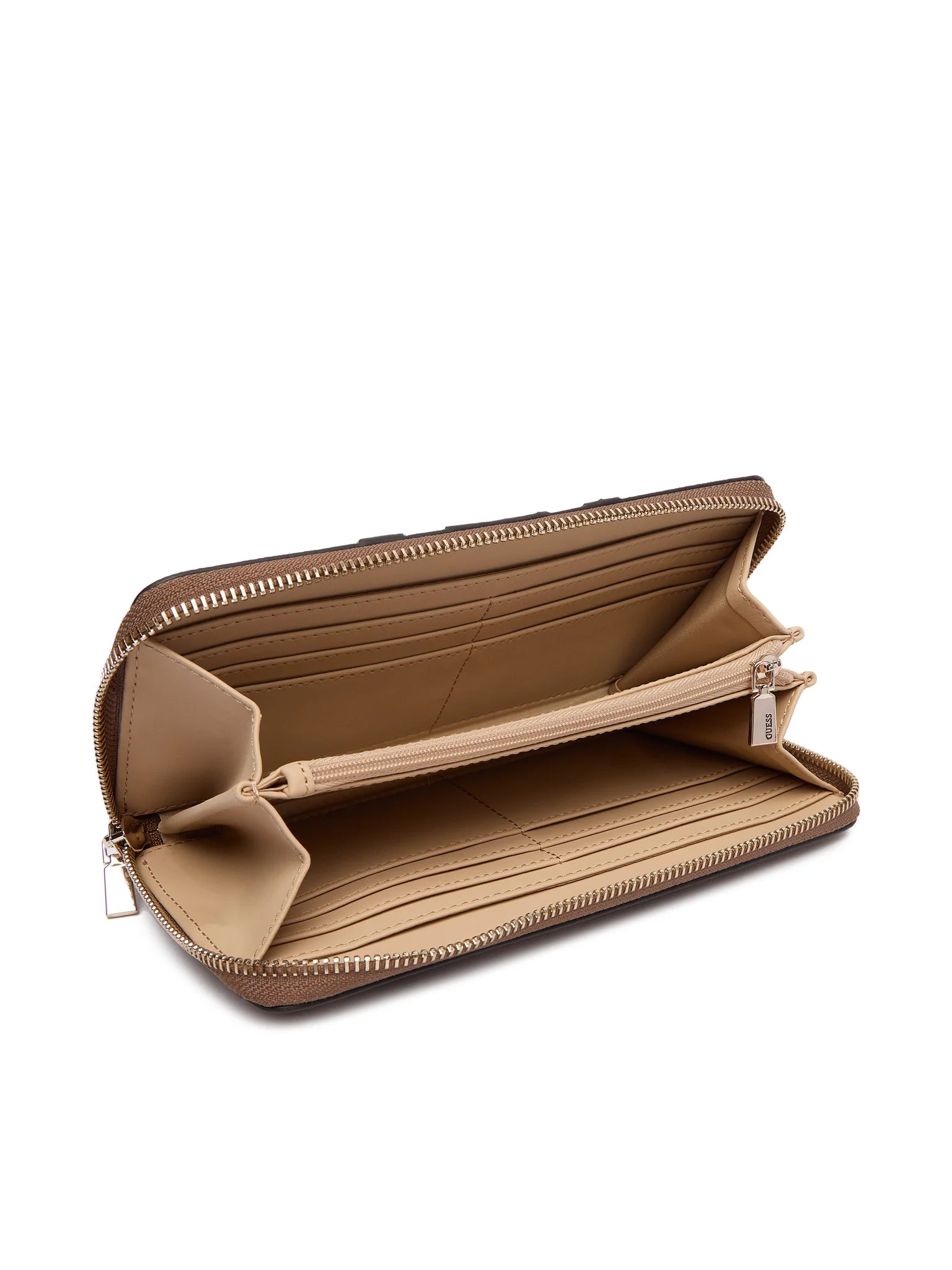 Portafoglio Guess con logo 4G e chiusura zip