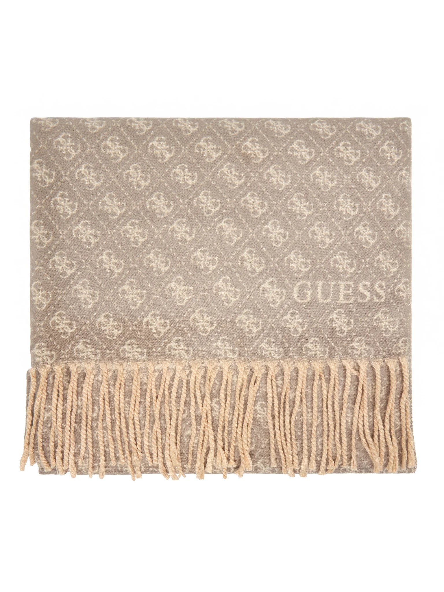 Sciarpa Guess con monogram e frange