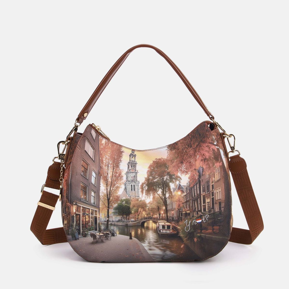 Ynot? Yes Bag Hobo Bag Donna con Tracolla