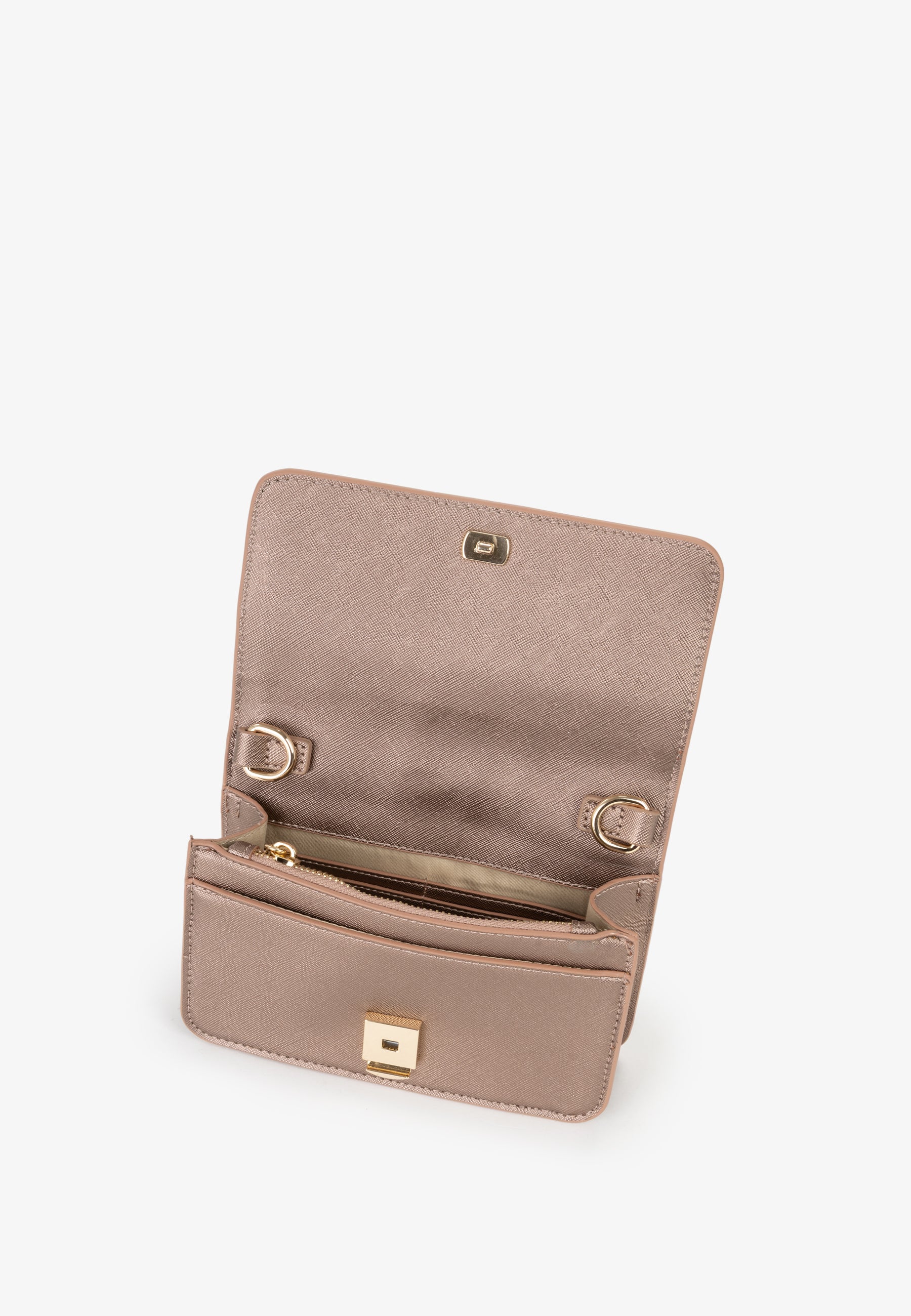 Pochette donna Mario Valentino con patta e logo in rilievo dal design compatto BRONZO TU | Giò Fashion