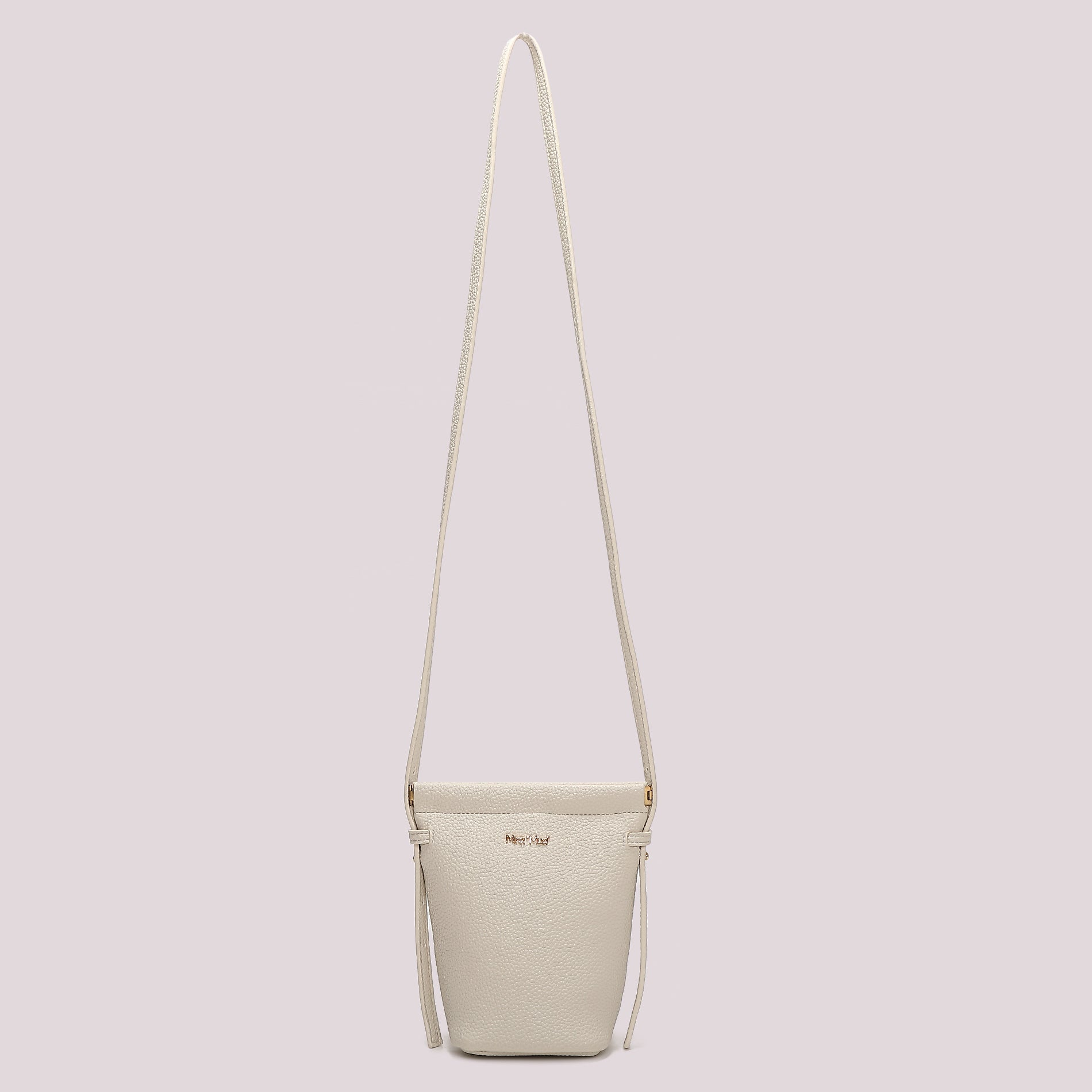 Borsa tracolla donna Mimi Mua compatta con design minimal elegante PANNA TU | Giò Fashion