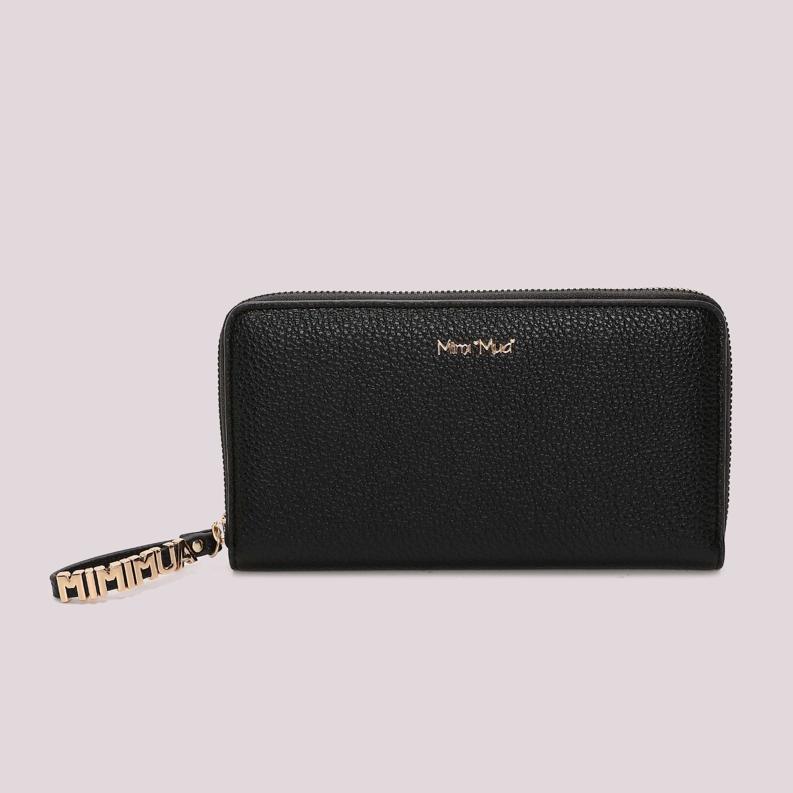 Portafoglio Grande Donna Mimi Mua con Tira Zip Logato
