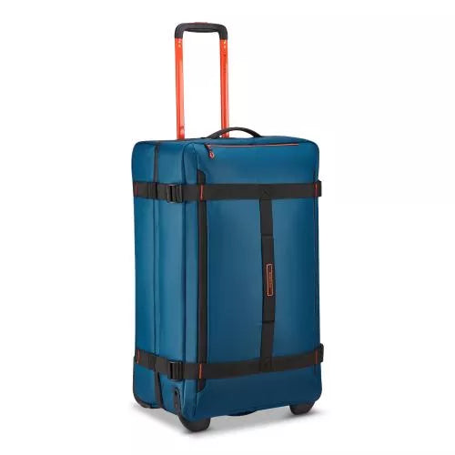 Trolley viaggio capiente con ruote e design resistente multifunzione DENIM TU | Giò Fashion