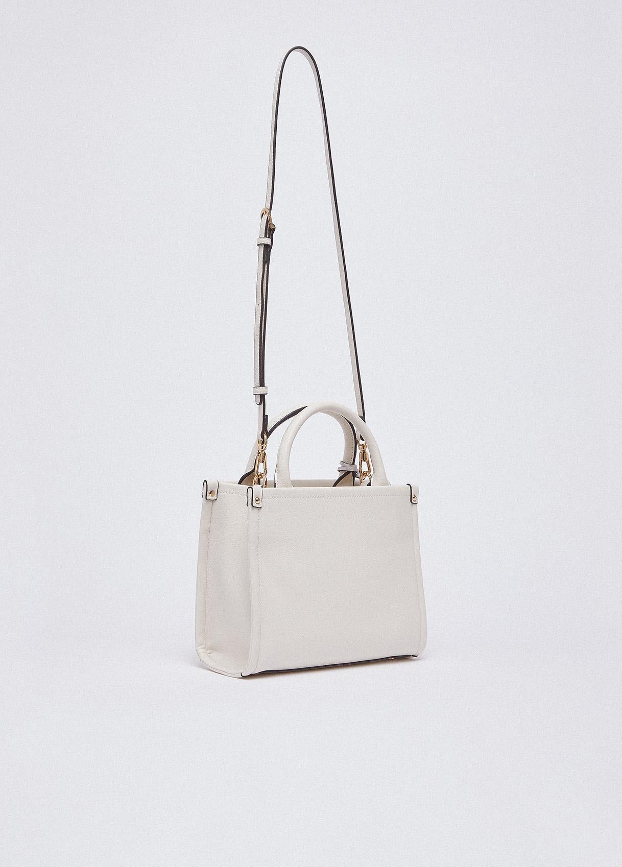 Borsa a mano Liu Jo da donna elegante con doppio manico e charm logato Beige TU | Giò Fashion