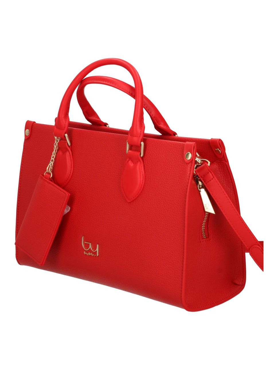 Borsa a mano Byblos donna compatta con tracolla regolabile e accessorio coordinato