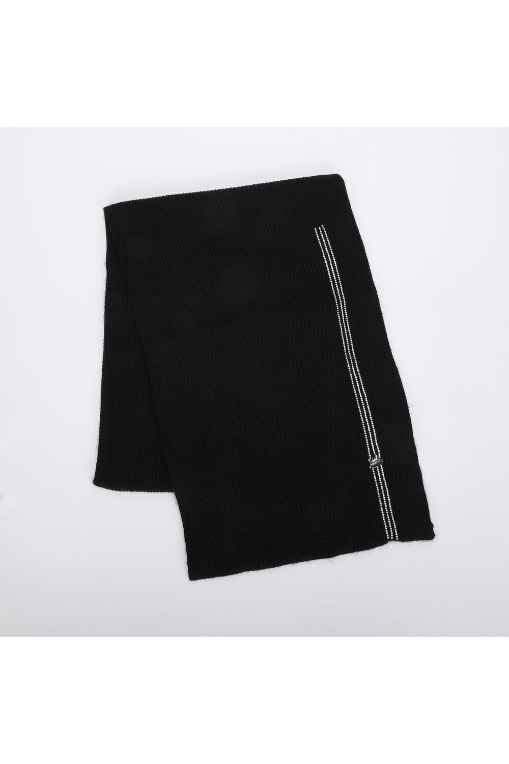 Sciarpa donna Mimi Mua in maglia con dettaglio elegante NERO TU | Giò Fashion