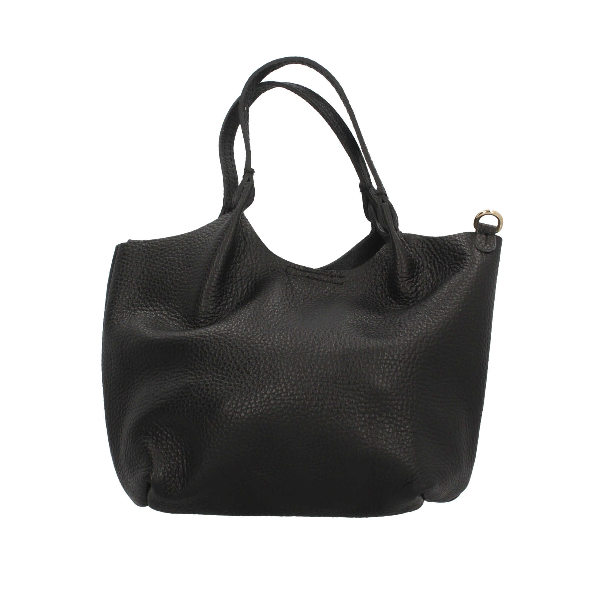 Borsa a mano in pelle martellata dal design versatile