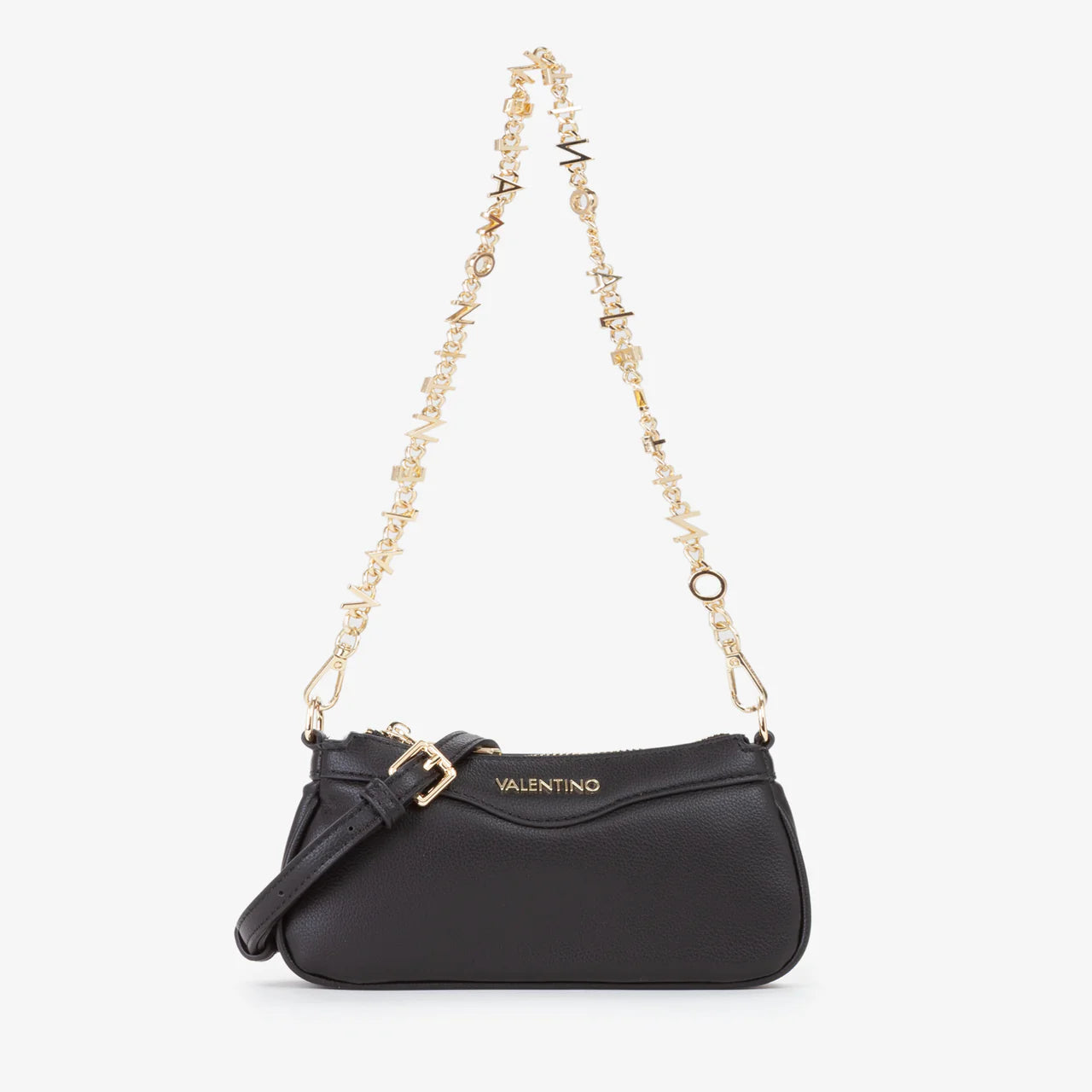 Valentino borsa a spalla con tracolla gioiello Nero TU | Giò Fashion