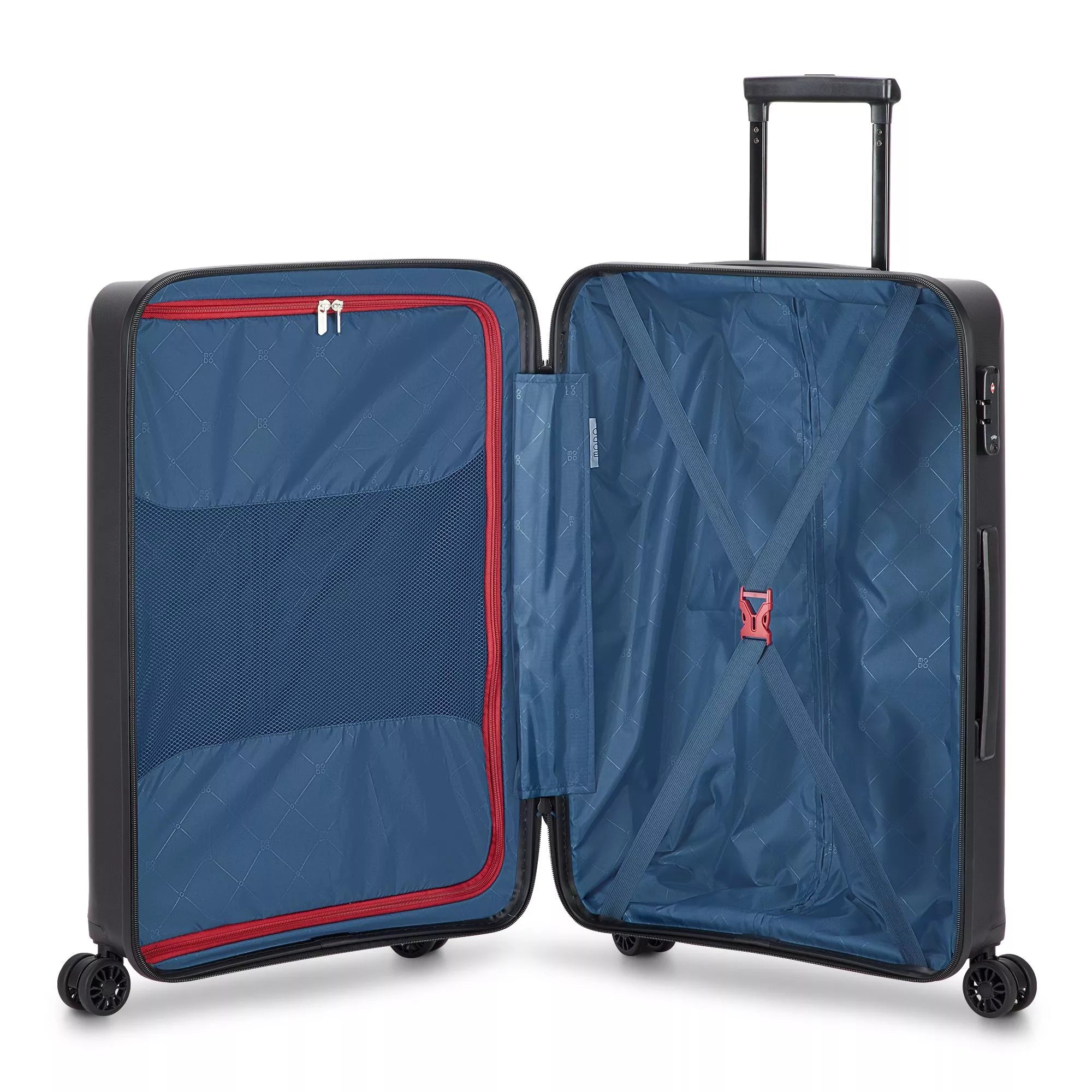 Modo by Roncato Trolley Medio Rigido 4 Ruote da Viaggio 66x43,5x25 NERO TU | Giò Fashion