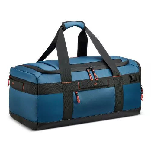 Borsone viaggio capiente con tracolla e tasche multifunzione DENIM TU | Giò Fashion