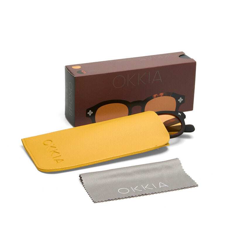 OKKIA Milano Occhiali da Sole Unisex con Lenti Sfumate e Protezione UV400