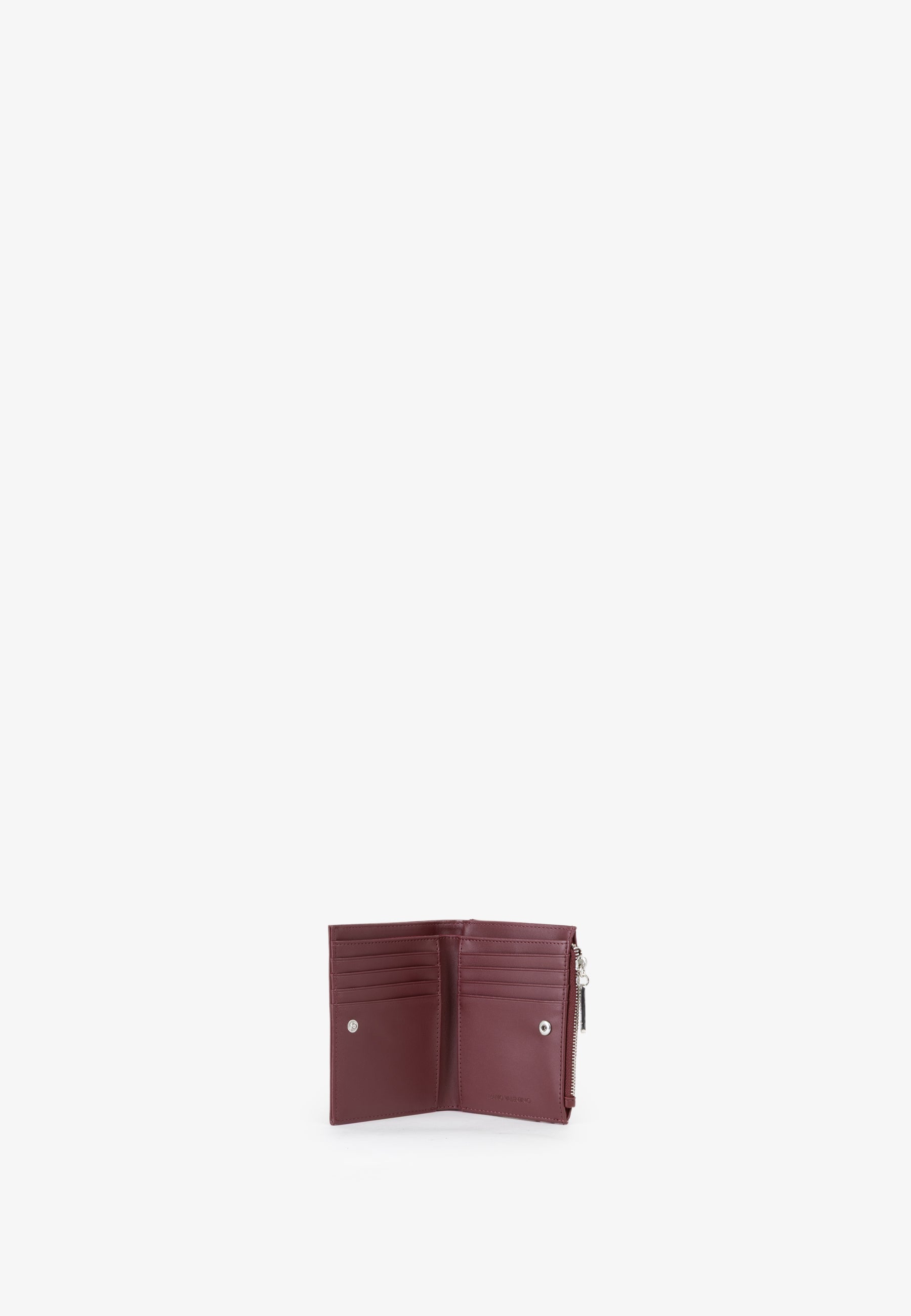 Portafoglio Piccolo Donna Valentino con Zip e Logo Metallico