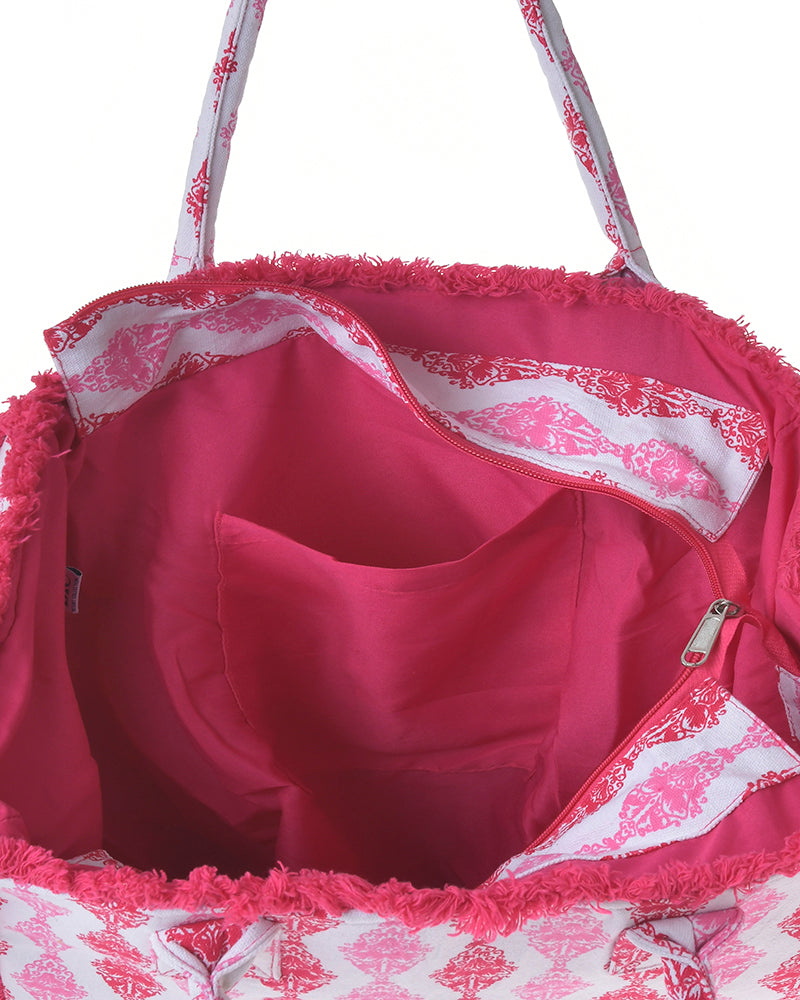 Ble Resort Collection Borsa Rosso in Canvas
