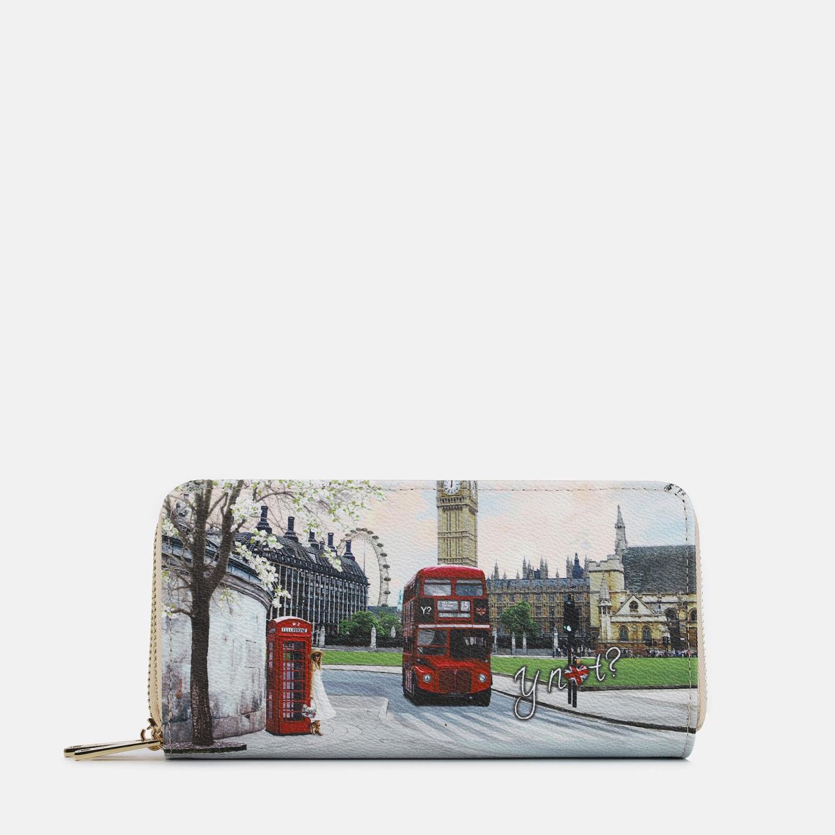 Portafoglio Y Not Capiente con Chiusura a Zip LONDON TU | Giò Fashion