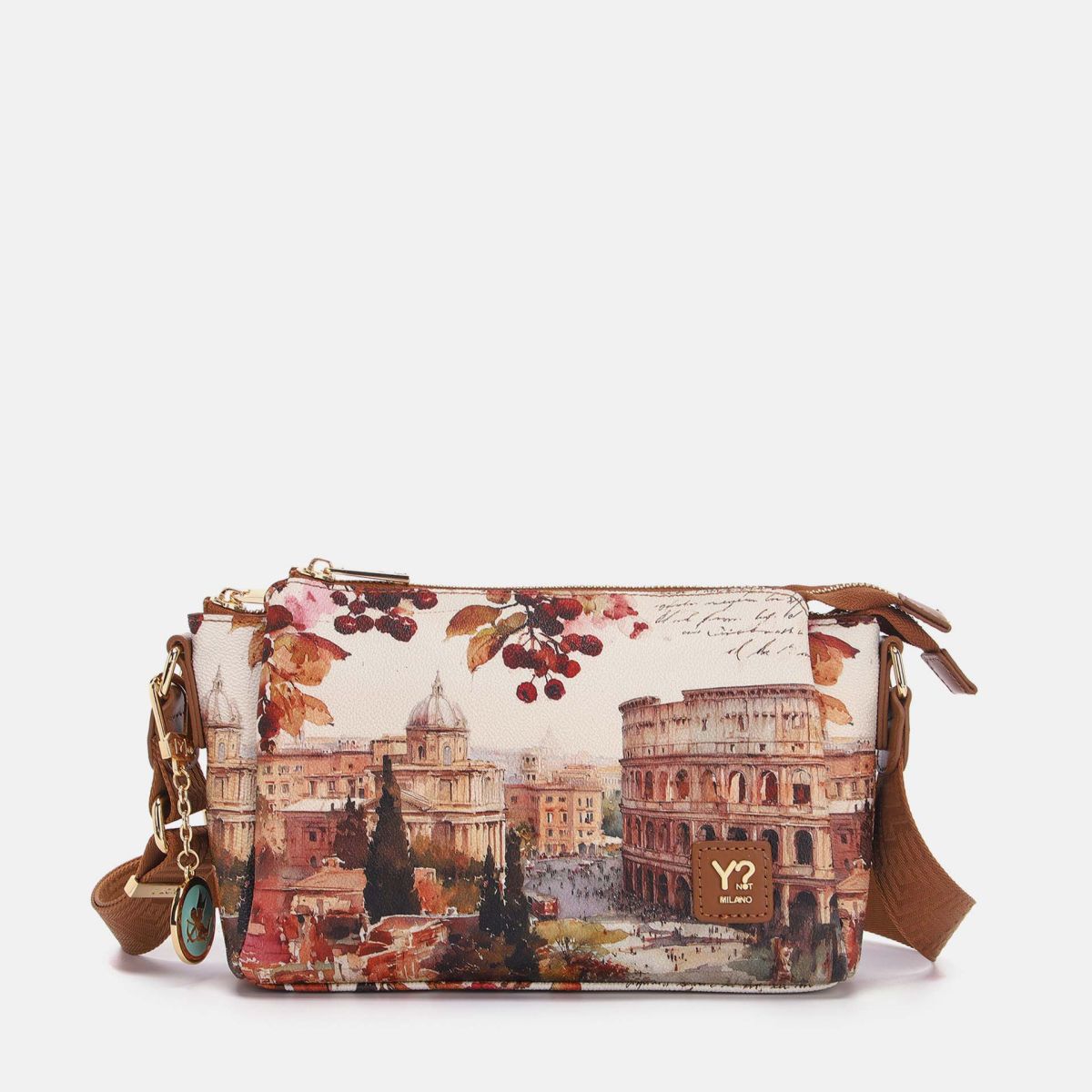 Ynot? Yes Bag Borsa a Spalla Donna con 3 Scomparti