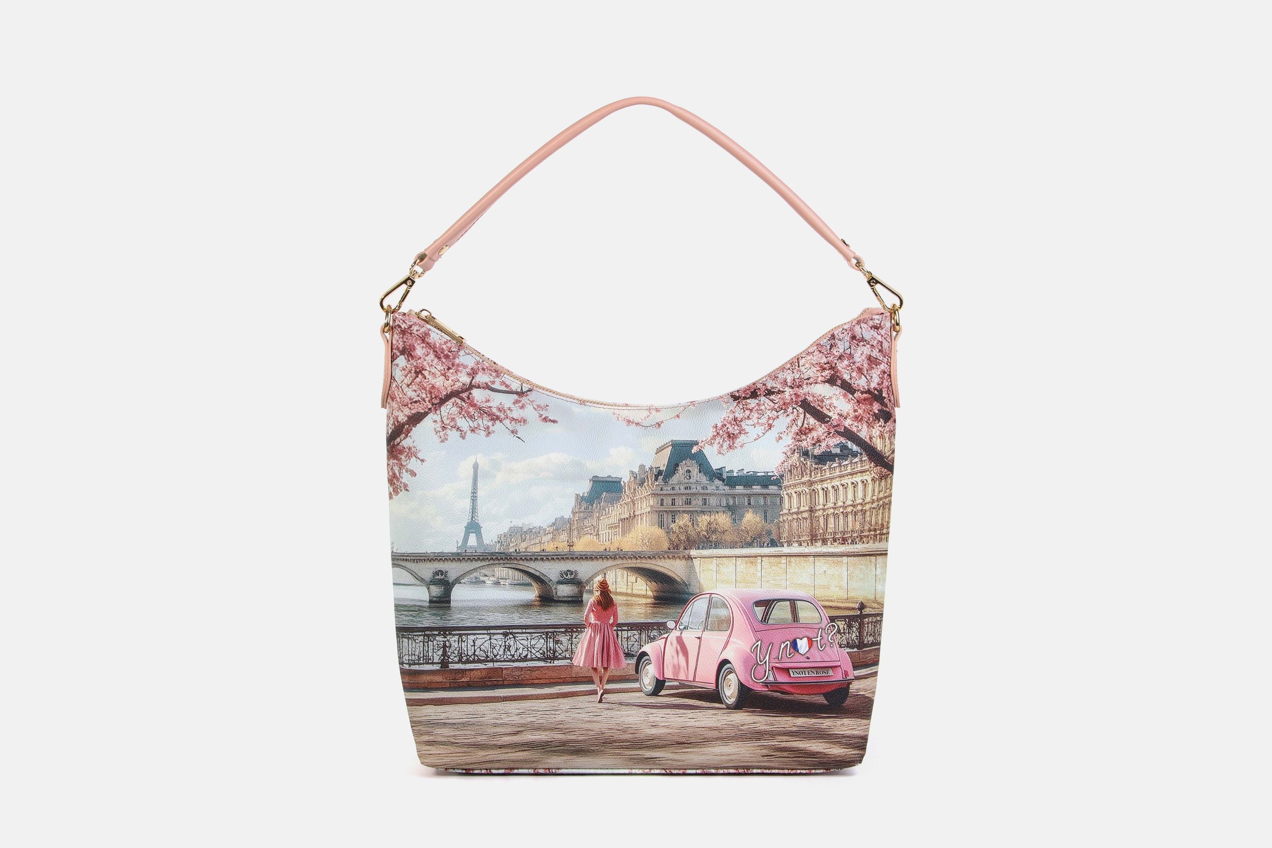 Y-Not Borsa Hobo YesBag Paris en Rose TU | Giò Fashion