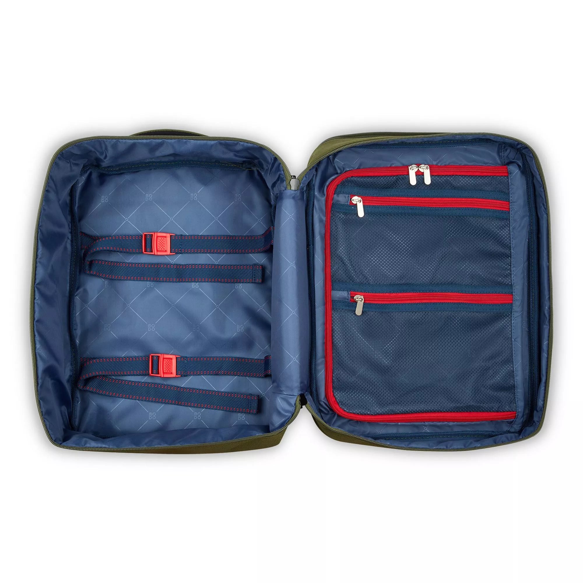 Modo by Roncato Zaino Cabina Porta PC Multitasche da Viaggio 40x30x20 VERDE MILITARE TU | Giò Fashion