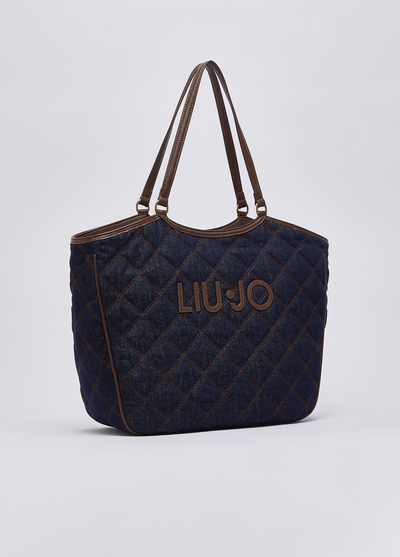 Liu Jo Tote Bag Grande Donna in Denim Matelassé