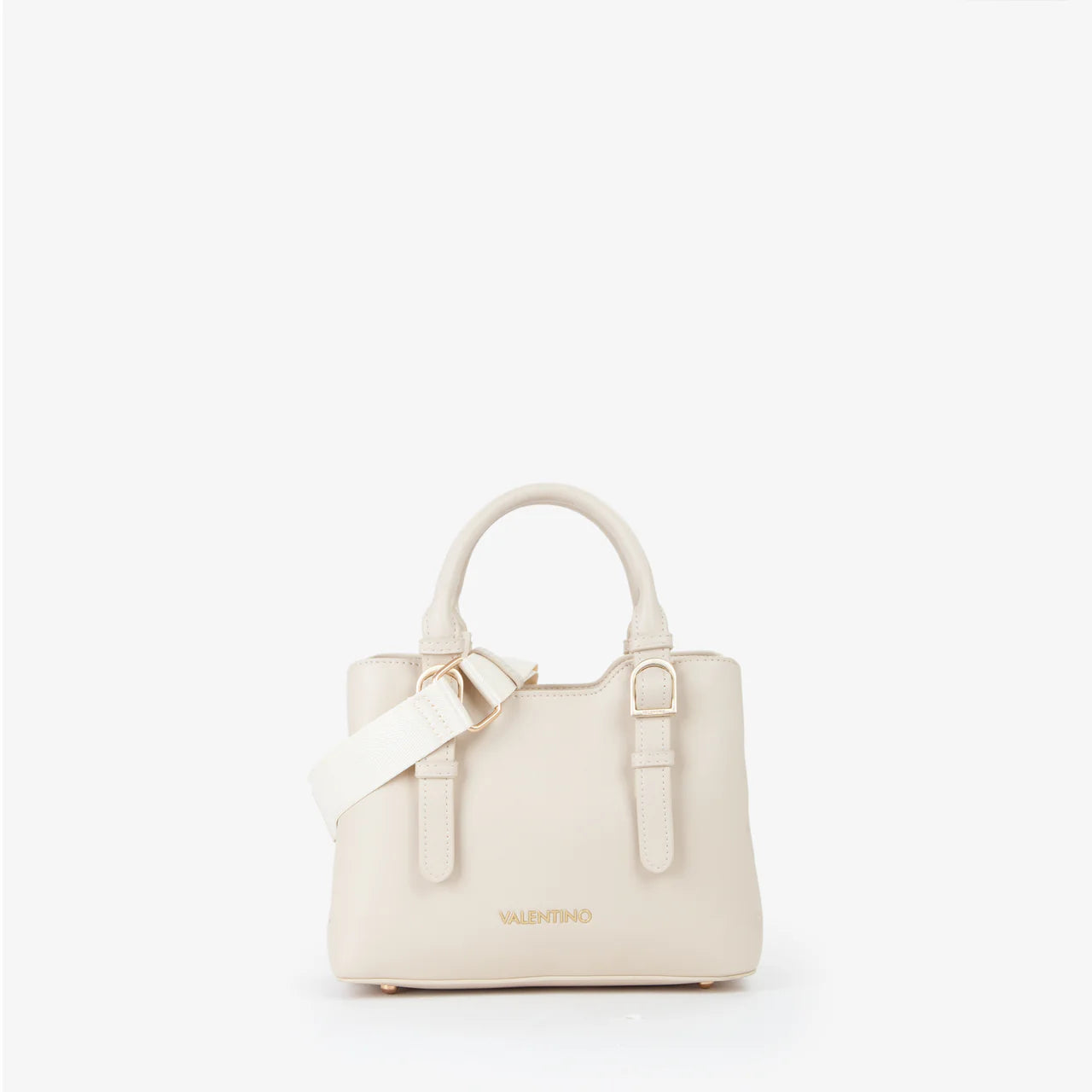 Valentino borsa a mano compatta con tracolla regolabile Avorio TU | Giò Fashion