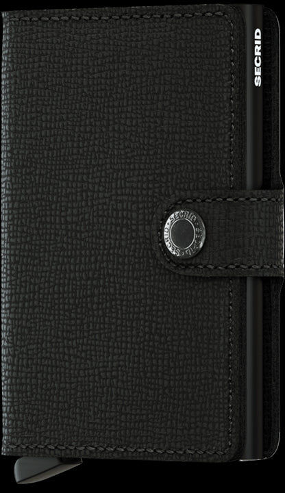 Portafoglio Secrid Miniwallet in pelle con protezione RFID e finitura testurizzata