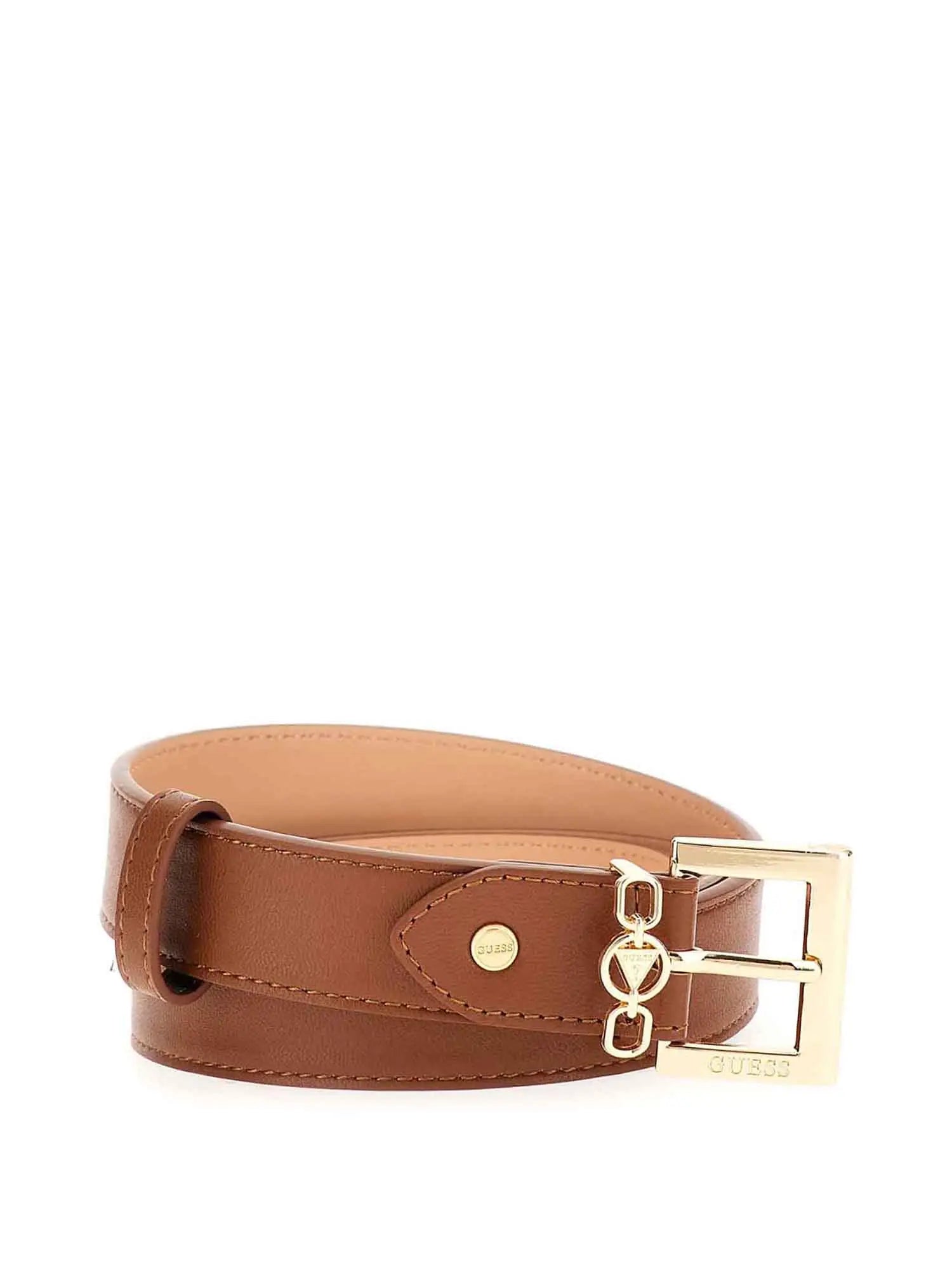 Cintura Guess da donna con fibbia logo dorata CUOIO L | Giò Fashion