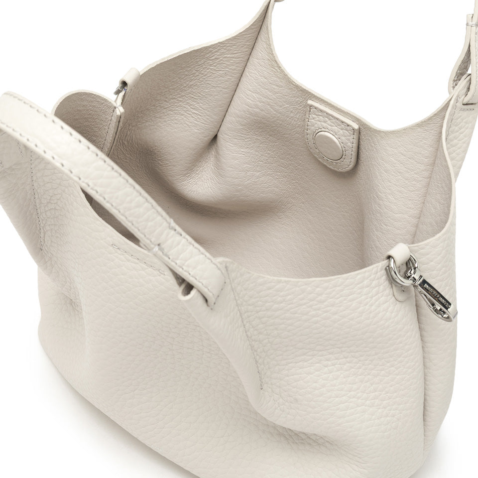 Borsa a Tracolla Gianni Chiarini Dua in pelle metallizzata Sabbia TU | Giò Fashion