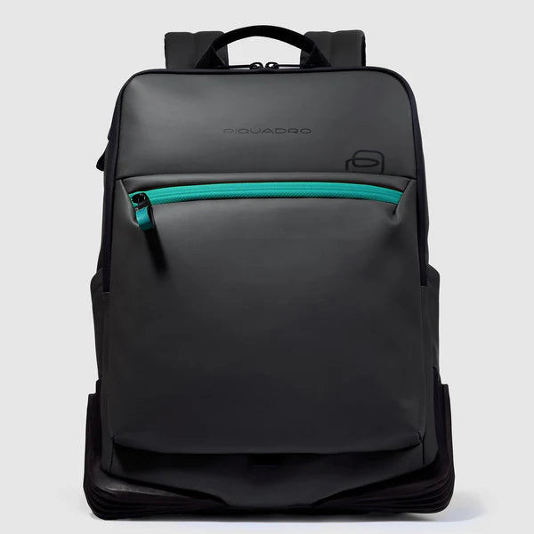 Zaino Piquadro porta PC con tasca frontale e design tecnico Nero TU | Giò Fashion