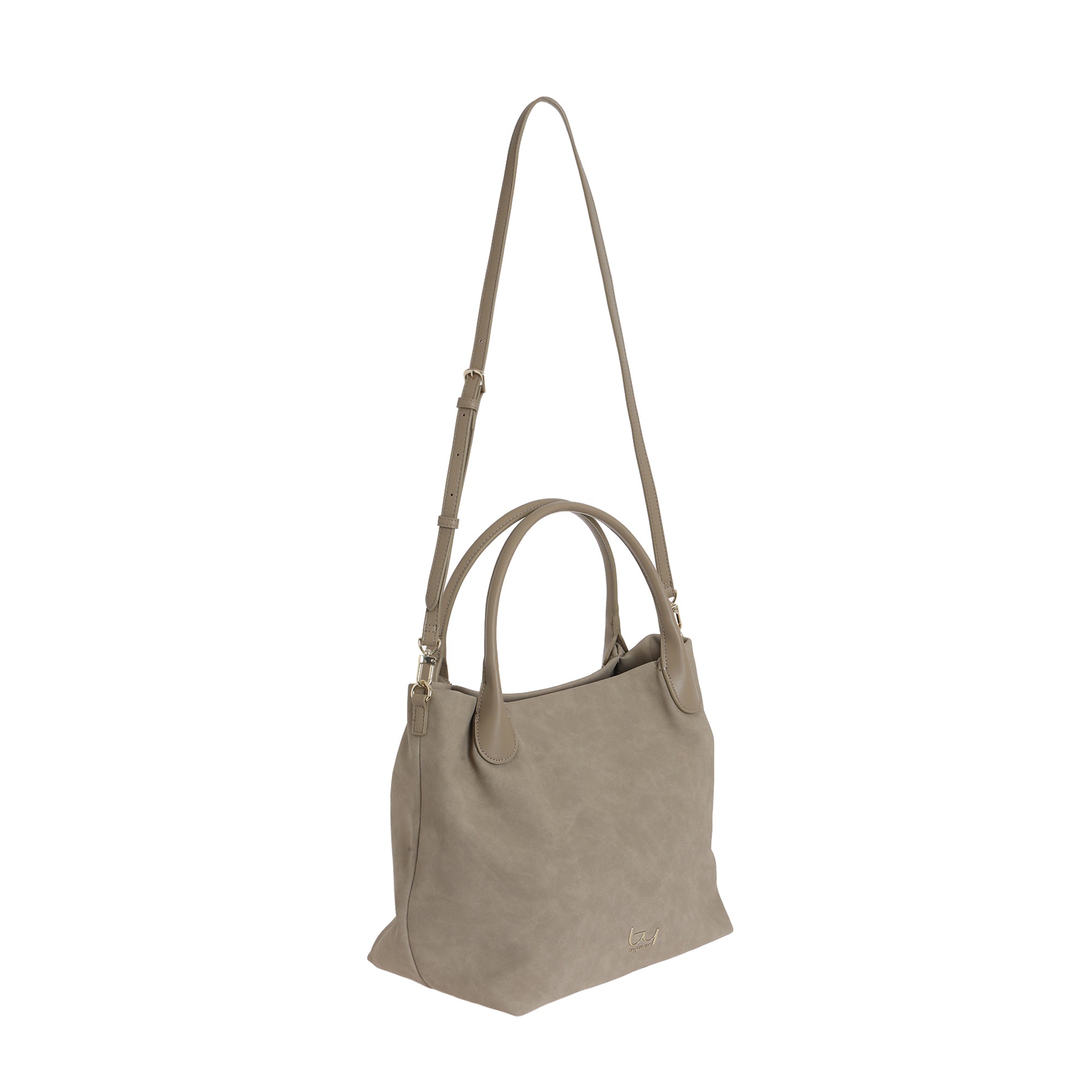 Byblos borsa Daisy Suede in ecopelle per tutti i giorni Beige TU | Giò Fashion
