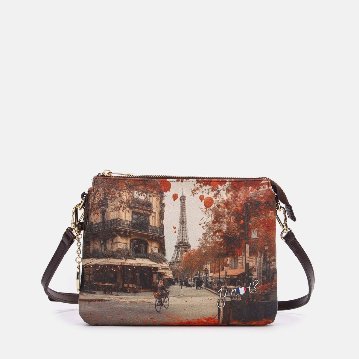 Ynot? Yes Bag Borsa a Tracolla Donna con Due Scomparti